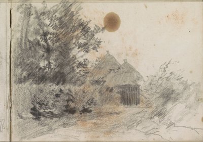 Path Along a Hedge to a Country House by Anton Mauve