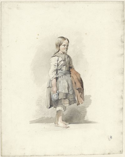 Standing Girl with Jug and Cloak under the Arm by Anton Mauve