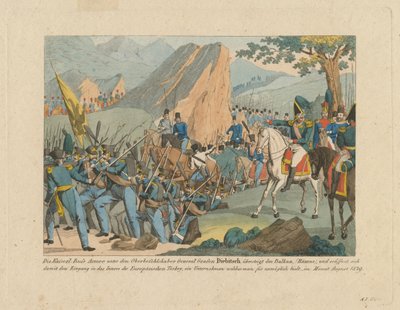 The Army of Graf Ivan Ivanovich Diebitsch crossing the Balkans by Anton Paul Eisen