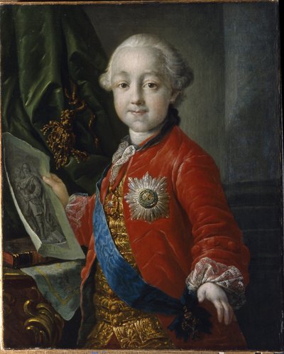 Portrait of the Grand Duke Pavel Petrovich as Child by Anton Pavlovich Losenko
