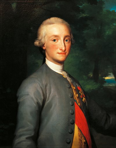 Portrait of Charles IV of Bourbon, Prince of Asturias and King of Spain by Anton Raphael Mengs