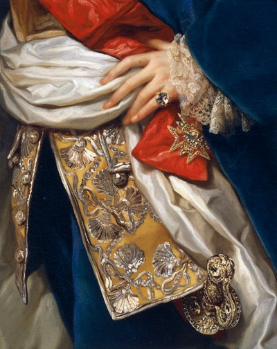 Portrait of Ferdinand IV (detail) by Anton Raphael Mengs