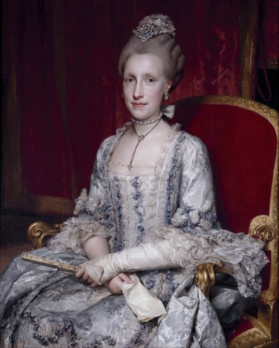 Portrait of Infanta Maria Luisa of Spain 1745-1792, Holy Roman Empress, 1770 by Anton Raphael Mengs