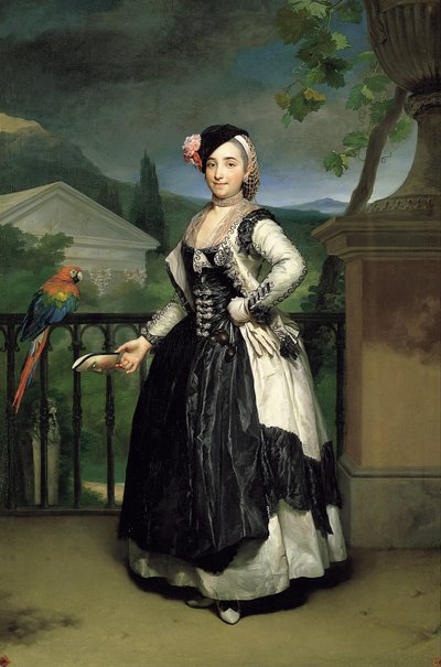 Portrait of Isabel Parreno Arce Ruiz de Alarcon y Valdés, Marchioness of Llano by Anton Raphael Mengs