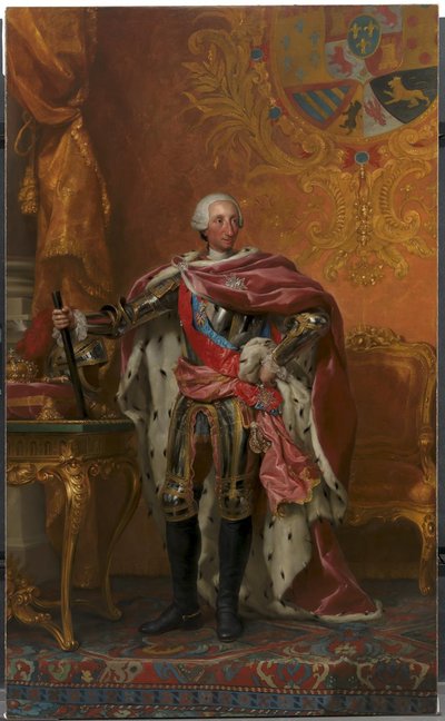 Portrait of King Charles III of Spain by Anton Raphael Mengs