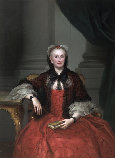 Portrait of Maria Amalia of Saxony, Queen Consort of Spain by Anton Raphael Mengs