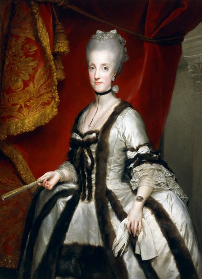 Portrait of Maria Carolina of Austria, Queen of Naples by Anton Raphael Mengs