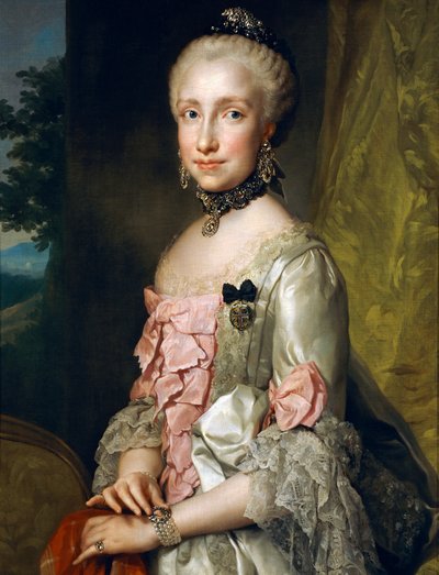 Portrait of Maria Luisa of Bourbon on the Occasion of her Engagement to be Married by Anton Raphael Mengs