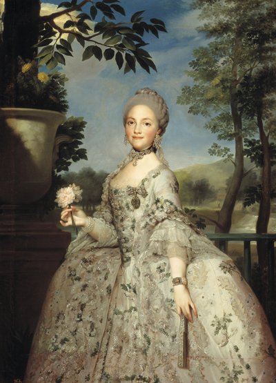 Portrait of Maria Luisa of Parma as Princess of Asturias by Anton Raphael Mengs