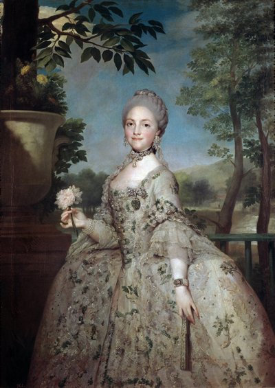 Portrait of Marie Louise of Parma by Anton Raphael Mengs