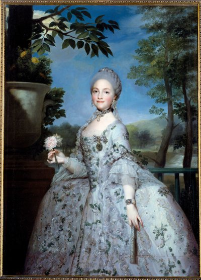 Portrait of Mary Louise of Parma, Princess of Asturias by Anton Raphael Mengs