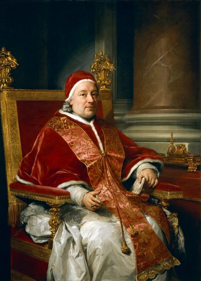 Portrait of Pope Clement XIII Rezzonico by Anton Raphael Mengs