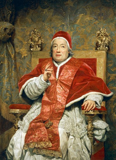 Portrait of Pope Clement XIII Rezzonico by Anton Raphael Mengs