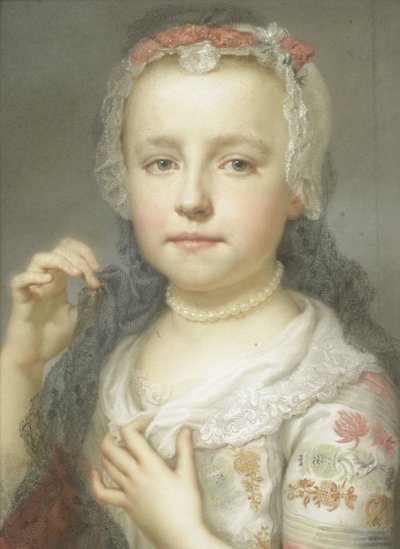 Portrait of a Young Girl, possibly Julie Carlotta Mengs, Sister of the Artist by Anton Raphael Mengs