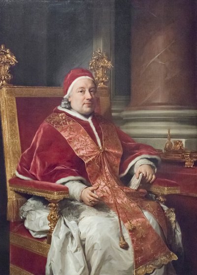 Portrait of Pope Clemens XIII Rezzonico by Anton Raphael Mengs
