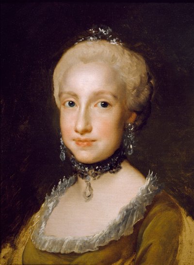 Portrait of the Infanta Maria Luisa of Bourbon by Anton Raphael Mengs