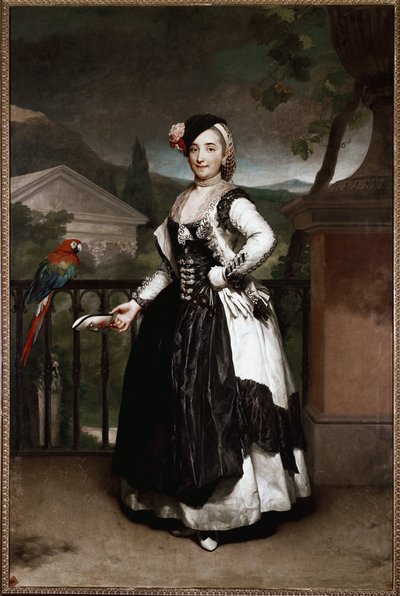 Portrait of the Marquise de Llano, Isabel Parreno by Anton Raphael Mengs