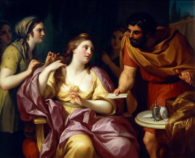 Semiramis Welcomes the News of the Revolt of Babylonian by Anton Raphael Mengs