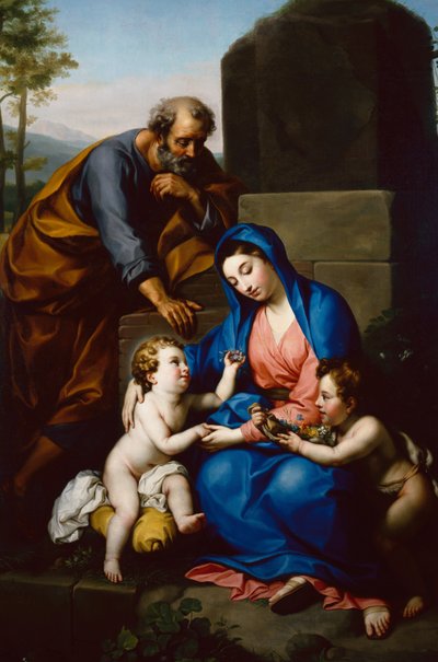 The Holy Family with the Infant St John the Baptist by Anton Raphael Mengs