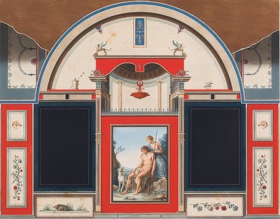 Wall Painting of a Roman House on the Grounds of Villa Negroni in Rome, Venus and the Wounded Adonis by Anton Raphael Mengs