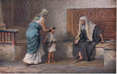 Hannah Brings Samuel to Eli, from Hulbert