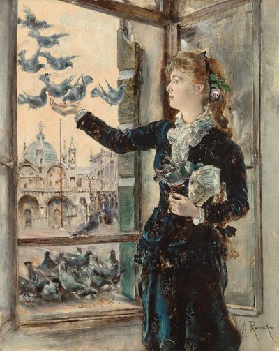 Girl at a Window to St. Mark