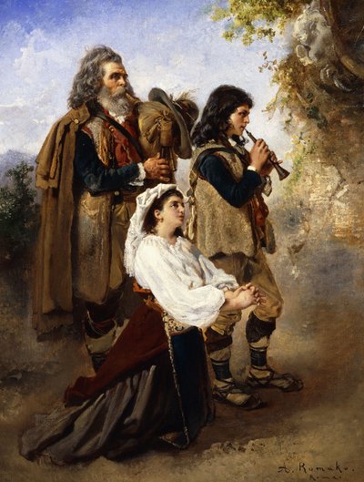 Pagans before the Altar by Anton Romako