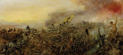 Prince Eugene of Savoy in the Battle of Zenta by Anton Romako