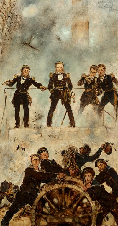 Tegetthoff in the Naval Battle of Lissa I by Anton Romako