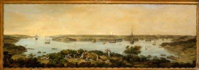 View of the Port of Mahon, Menorca by Anton Schranz