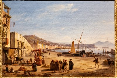 Chiaia Beach from Mergellina by Anton Sminck Pitloo