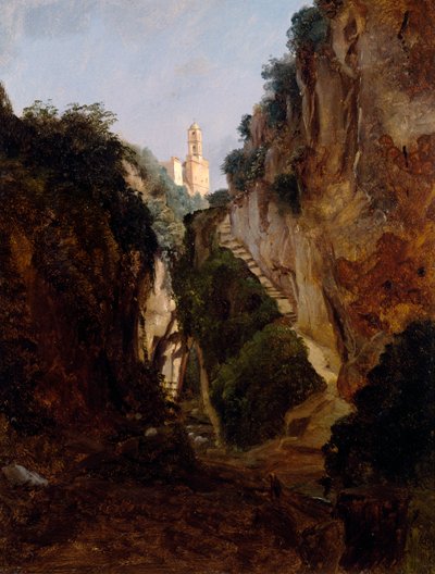 Rocky Gorge in Sorrento, by Anton Sminck Pitloo by Anton Sminck Pitloo