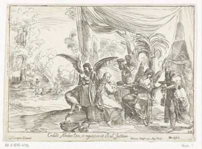 Abraham Receives the Three Angels by Anton van der Borcht