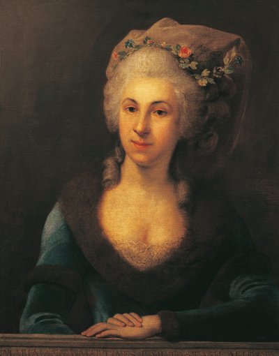 Portrait of Marianne von Martines, Singer and Composer, Student of Franz Joseph Haydn by Anton von Maron