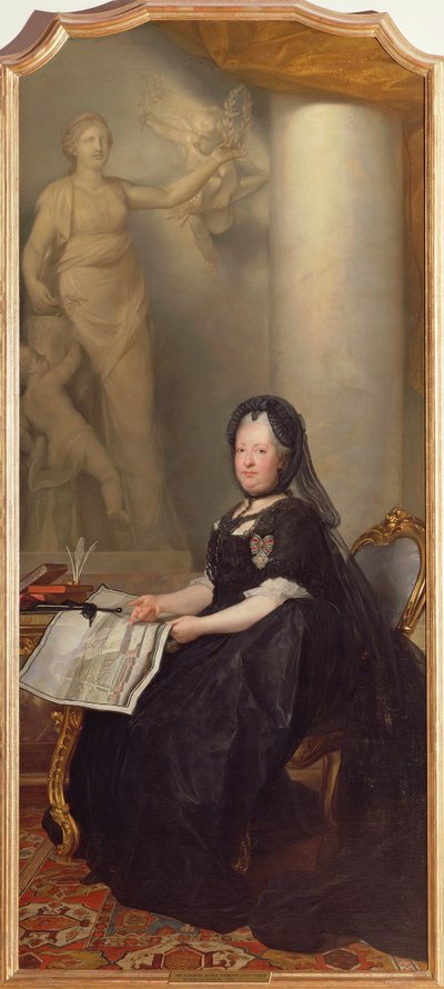Portrait of Maria Theresa Empress of the Holy Roman Empire by Anton von Maron
