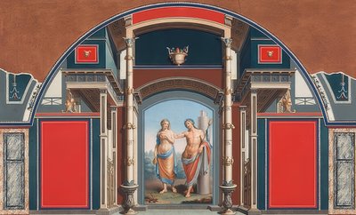 Wall Painting of a Roman House on the Grounds of Villa Negroni in Rome, Bacchus and Ariadne by Anton von Maron