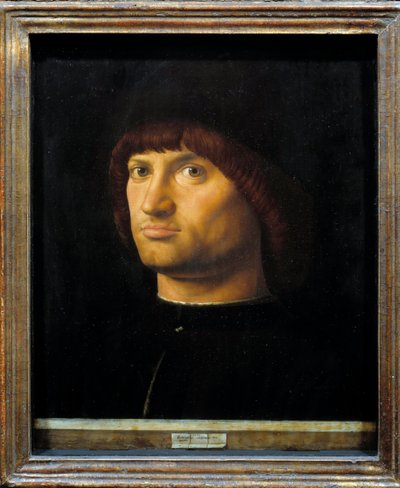 Portrait of a Man Called the Condottiere by Antonello da Messina