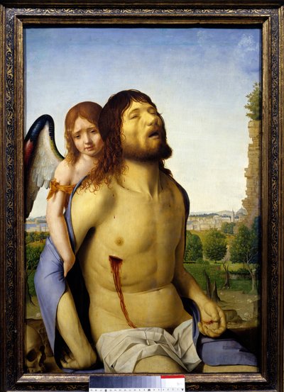 The Dead Christ Supported by an Angel by Antonello da Messina