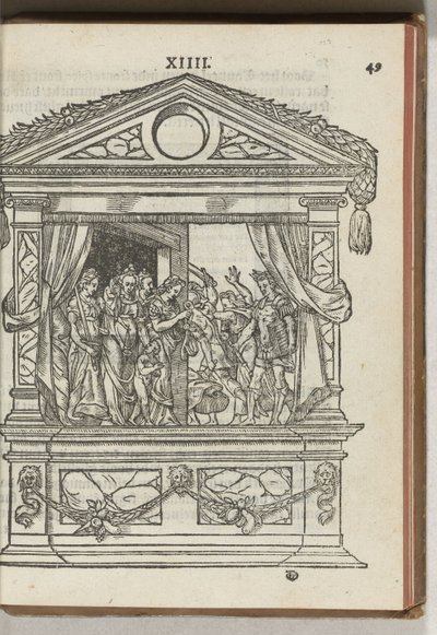 Third Decorated Stage with Scene: The Prince Frees the Virtues from Imprisonment, 1577 by Antoni van Leest