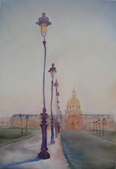 Lamp Post in Front of Dome Church by Antonia Myatt