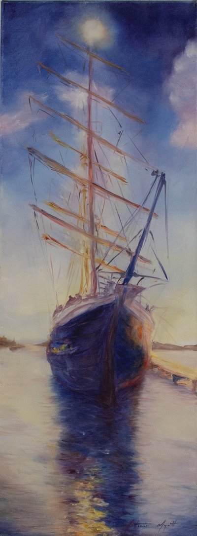 Tenacious in Antigua Bay by Antonia Myatt