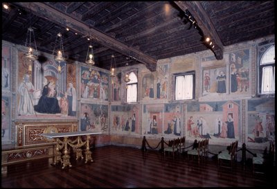 General view of the life of St. Francesca (fresco) by Antoniazzo Romano