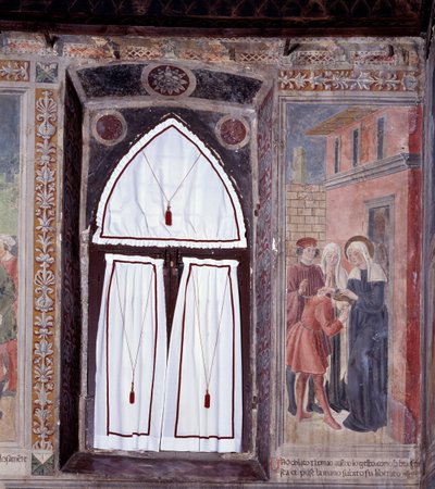 Life of St. Francesca Romana: A Hunchback is Healed by the Saint by Antoniazzo Romano