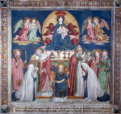 Life of St. Francesca Romana: On Christmas Day by Antoniazzo Romano