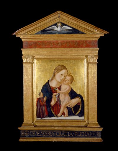 Virgin and Child with Donor by Antoniazzo Romano