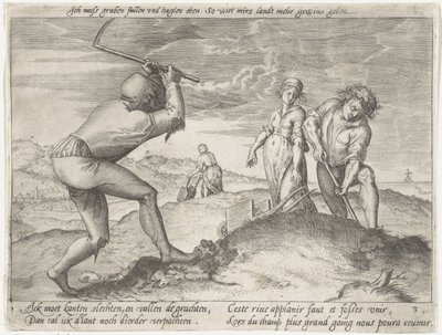 Leveling the Land by Antonie Wierix (II) (possibly)