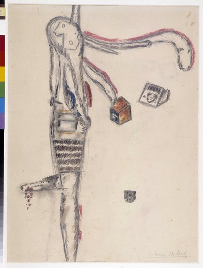 Drawing by Antonin Artaud. 1945 by Antonin Artaud
