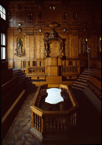 View of the Anatomical Theater by Antonio (d.1663) Paolucci