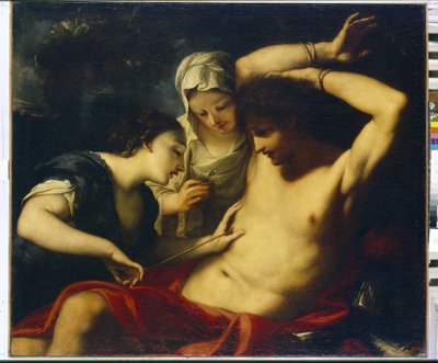 The Saints Sebastian, Irene and Lucia by Antonio Balestra