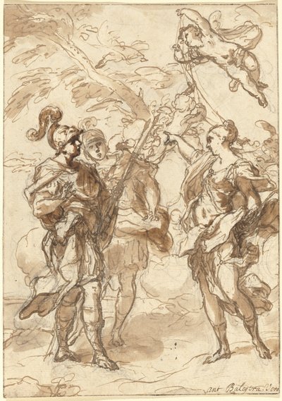Venus as a Huntress Appearing to Aeneas and Achates by Antonio Balestra